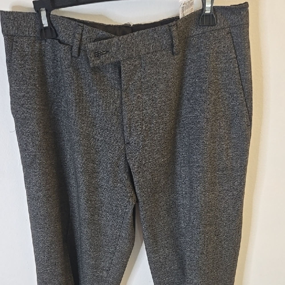 Zara Men's Charcoal Gray Dress Pants - Slim Tailored Fit